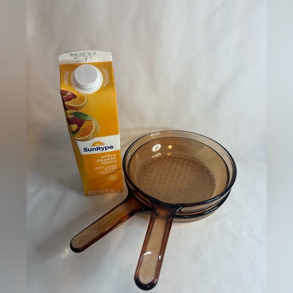 Other - Two vintage visions 7 inch waffle bottom frying pans/France